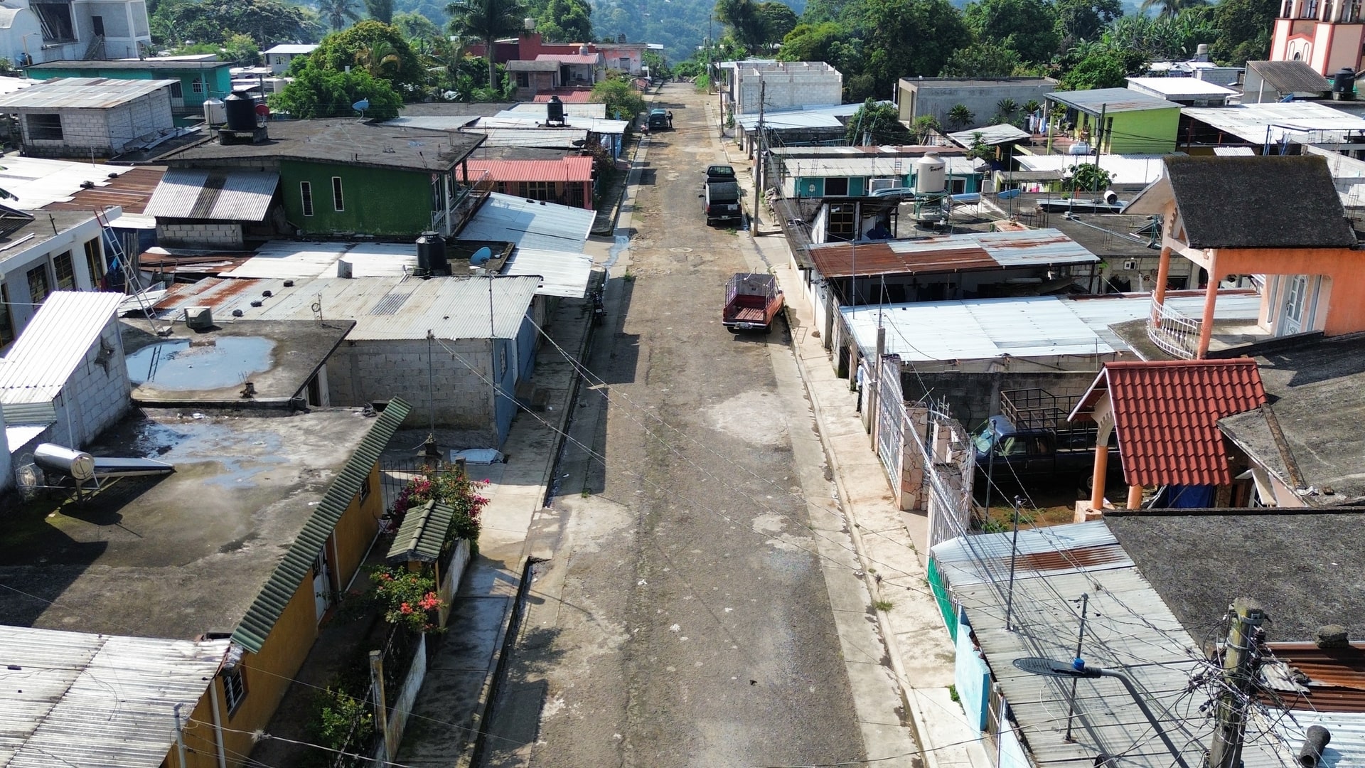 Vista aérea obras Atzacan